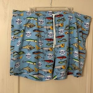 NEW with tags. Shinesty Busch Light swim trunks.